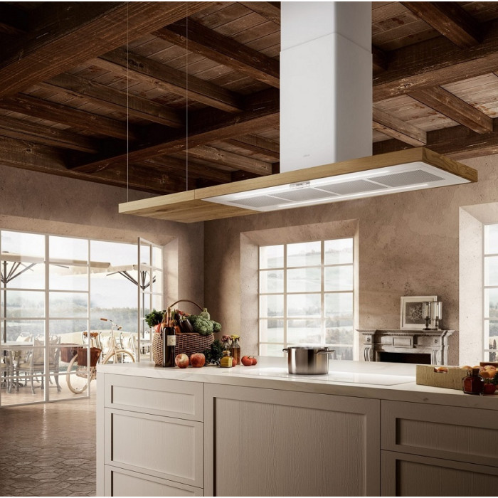Витяжка Elica BIO ISLAND WH/A/120X53 ROVERE
