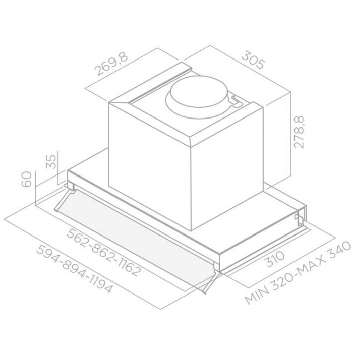 Витяжка Elica BOX IN IX/A/60