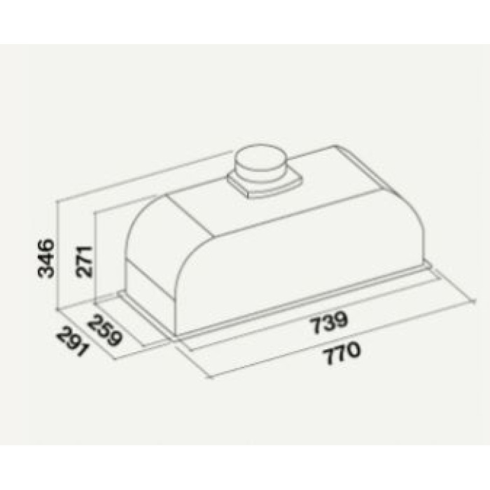 Витяжка Falmec Built-In Max EVO inox 70 600 CBIN70.E10#ZZZ3460F