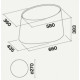 Витяжка Falmec MARE E.ION Isola 66 Black Glass (450) CENI66.E0P6#ZZZN441F