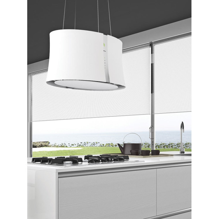Витяжка Falmec ZEPHIRO E.ION Isola 67 White Glass (450) CEZI66.E0P6#ZZZF441F