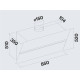 Витяжка Falmec FUSION 85 Black Satin Glass (800) CFPN85.E7P2#ZZZQ490F