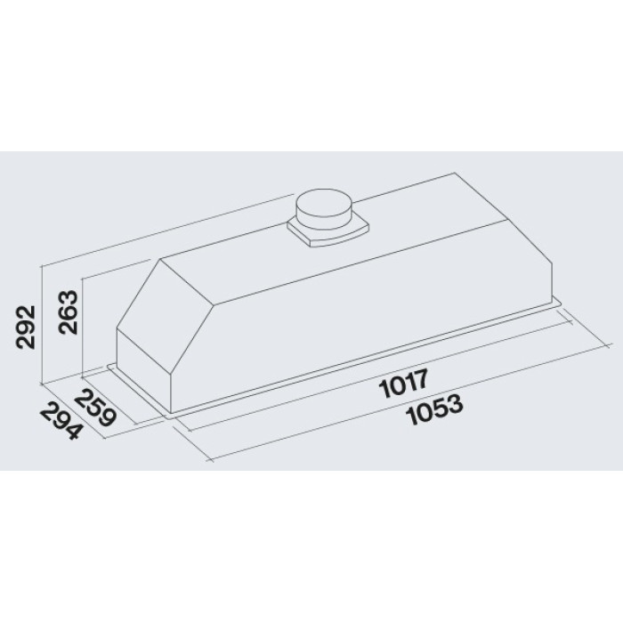 Витяжка Falmec GRUPPO INCASSO PLUS 105 WHITE (800) CGIW05.E26P2#EUB490F