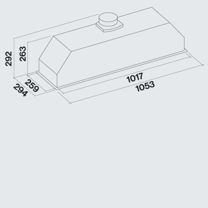 Витяжка Falmec GRUPPO INCASSO PLUS 105 PE (800) CGIW05.E26P2#EUI490F