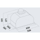 Витяжка Falmec GRUPPO INCASSO PLUS 50 (800) CGIW50.E26P2#EUI490F