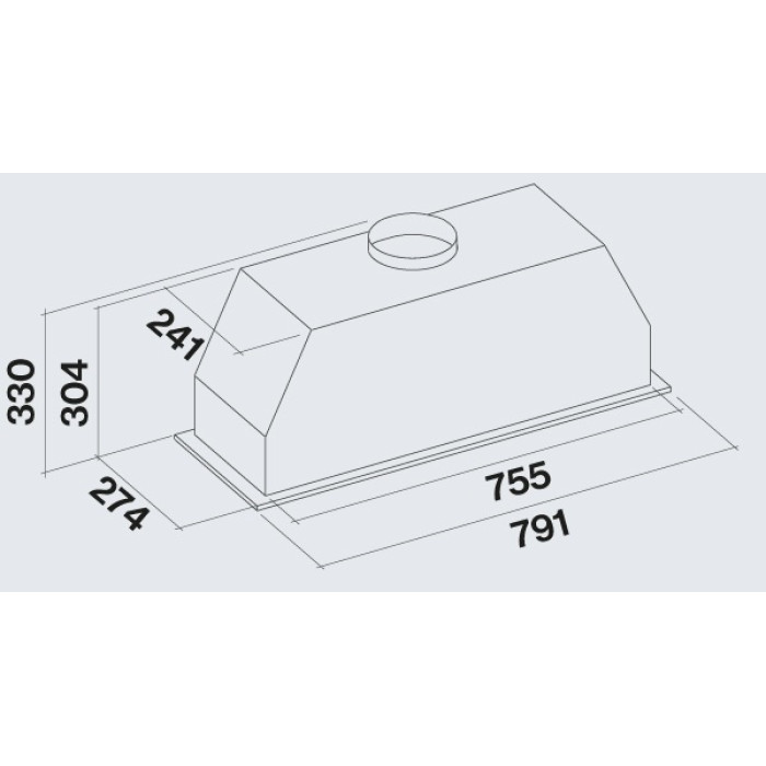 Витяжка Falmec GRUPPO INCASSO PRO PLUS 80 CGPW80.E2P2#EUI410F