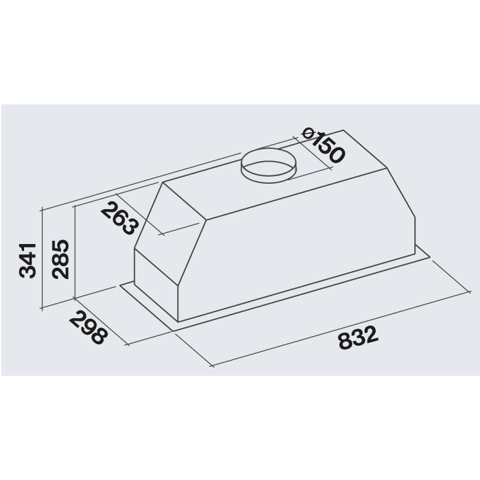Витяжка Falmec GRUPPO INCASSO PLUS 90 No Drop (800) CGPW90.E3P2#EUI490F