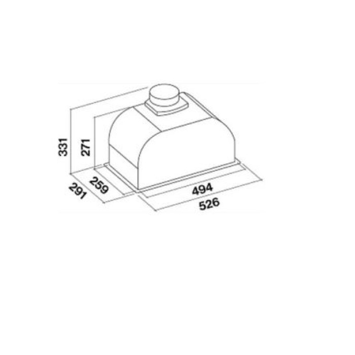 Витяжка Falmec GRUPPO INCASSO GREEN TECH PLUS 50 CGRW50.E3P2#EUI490F