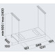 Витяжка Falmec LIGHT 120 BLACK 500 CLTI20.E0P2#NRSN451F