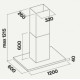 Витяжка Falmec LUMEN Isola 120 Stainless steel (800) CLUI20.E0P1#NEUI491F