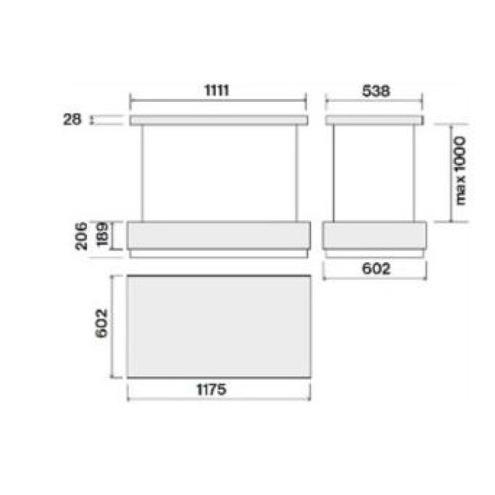Витяжка Falmec LEVANTE Isola 120 All Matt (600) CLVI20.E1P7#ZZZ7461F