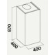 Витяжка Falmec MIRA Black 40 (800) CMWN40.E1P2#ZZZN491F