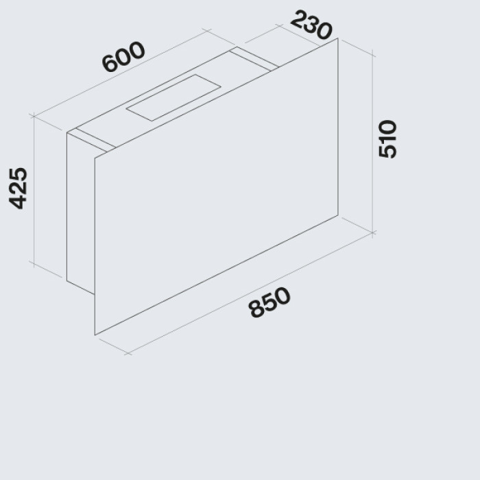 Витяжка Falmec COVER 85 білий 800 CCFN85.E0P2#ZZZF460F