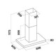 Витяжка Falmec PLANE NO-DROP Isola 90 inox 800 CPLI90.E21P2#ZZZI490F
