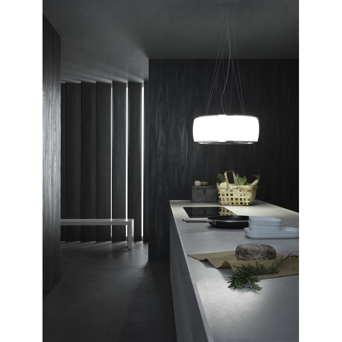 Витяжка Falmec Soffio Isola 58 White Satin Glass (600) CSAI58.E0P7#ZZZF461F