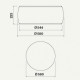 Витяжка Falmec Soffio Isola 58 White Satin Glass (600) CSAI58.E0P7#ZZZF461F