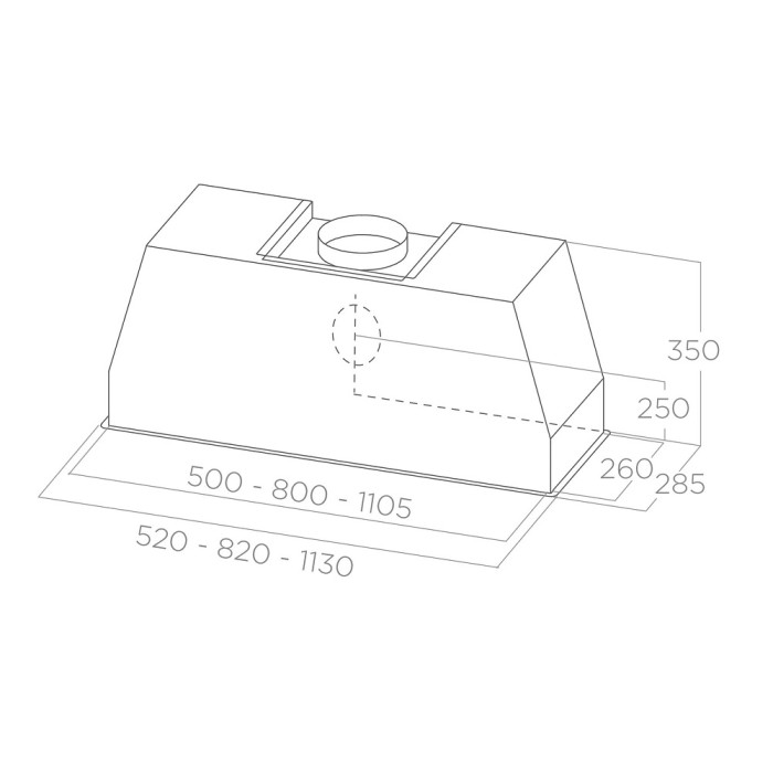 Витяжка Elica CT35 PRO GME IX/A/60