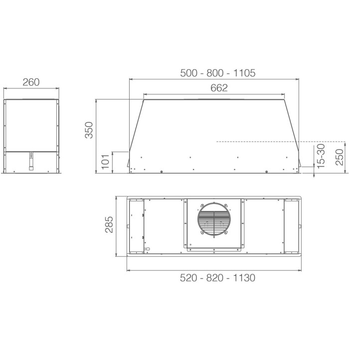 Витяжка Elica CT35 PRO GME IX/A/60