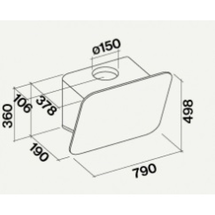 Витяжка Falmec TAB 80 White (800) CTCN80.E0P2#ZZZB491F