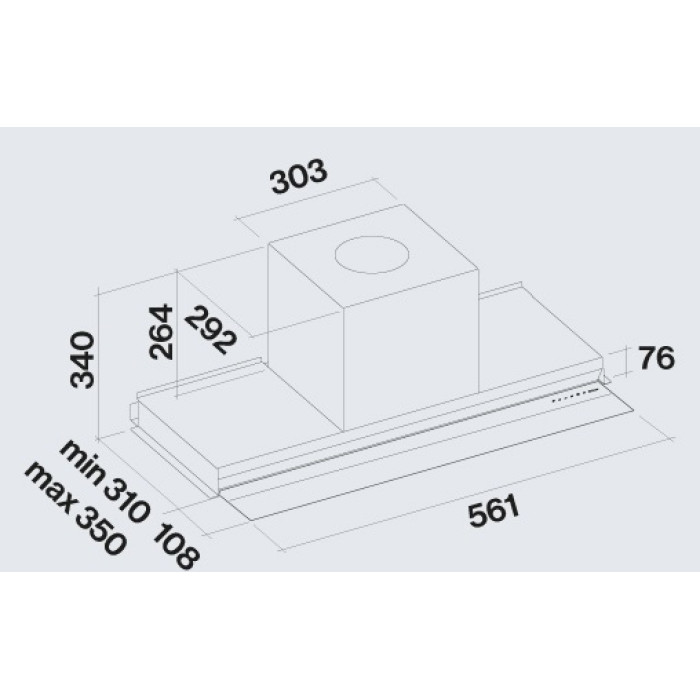Витяжка Falmec VIRGOLA No-Drop Touch 60 inox (800) CVJN60.E23P2#ZZZ3490F