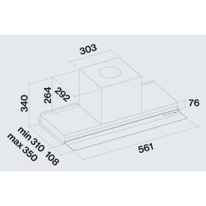Витяжка Falmec VIRGOLA No-Drop Touch 60 BLACK (800) CVJN60.E23P2#ZZZN490F
