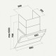 Витяжка Falmec VERSO NRS 85 Black Glass (800) CVXN85.E1P2#ZZZN490F