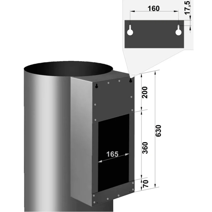 Витяжка Fabiano Cylindra 35 Silent Inox