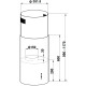 Витяжка Fabiano Cylindra Isola 35 Silent Black