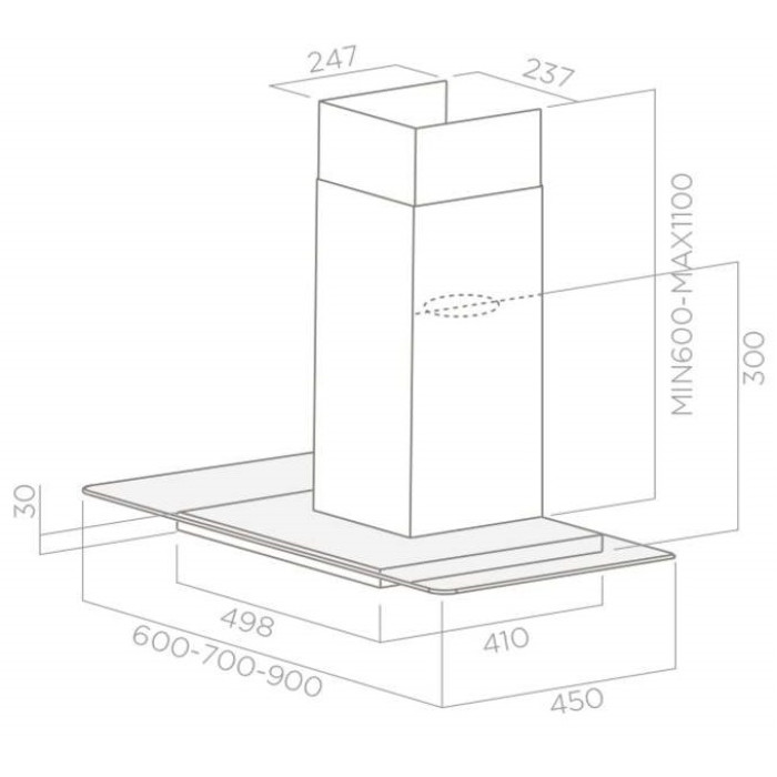 Витяжка Elica FLAT GLASS IX A/90