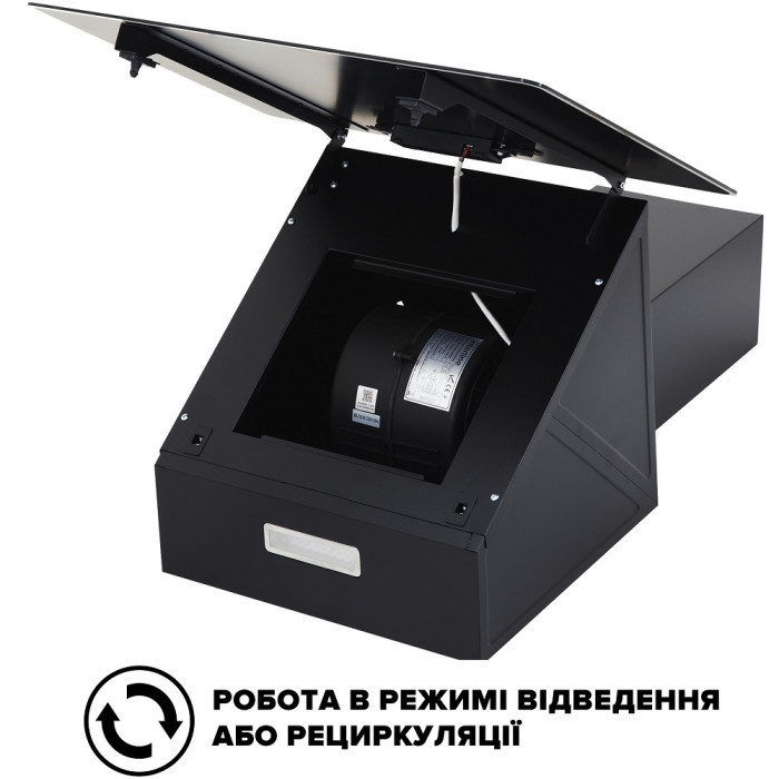 Витяжка Interline FLOW BL A/60/GL/M