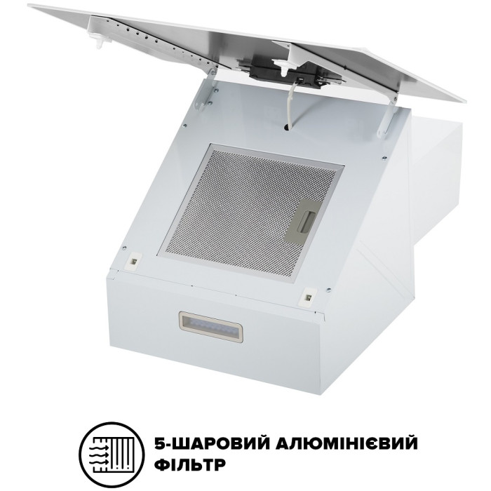Витяжка Interline FLOW WH A/60/GL/M
