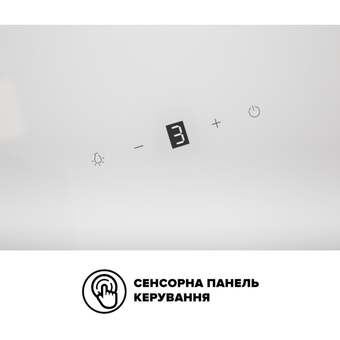 Витяжка Interline FLOW WH A/60/GL/M