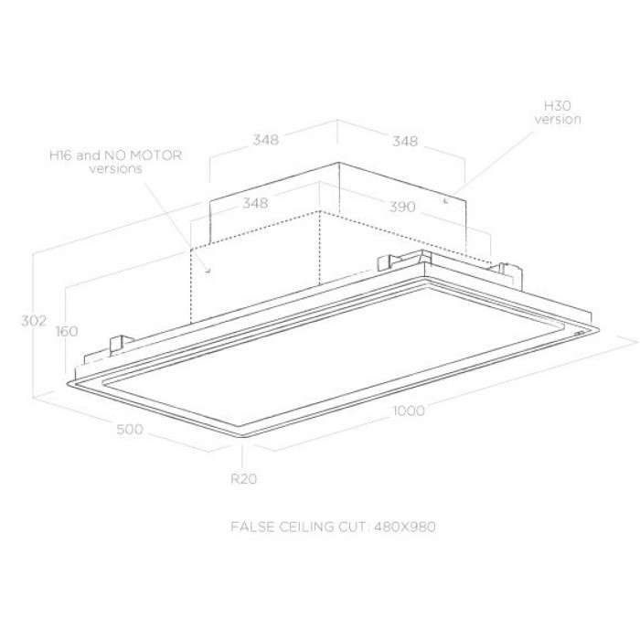 Витяжка Elica ILLUSION H30 WH/A/100