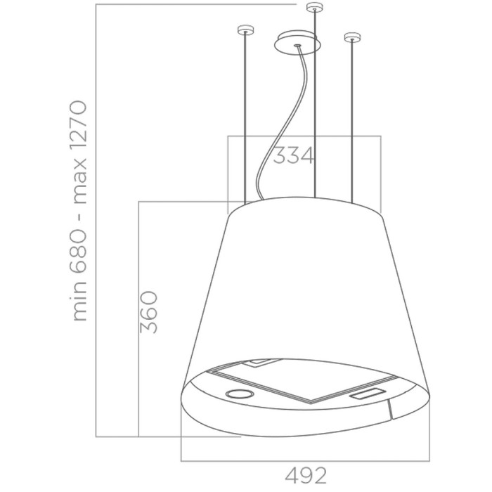 Витяжка Elica JUNO BL/F/50