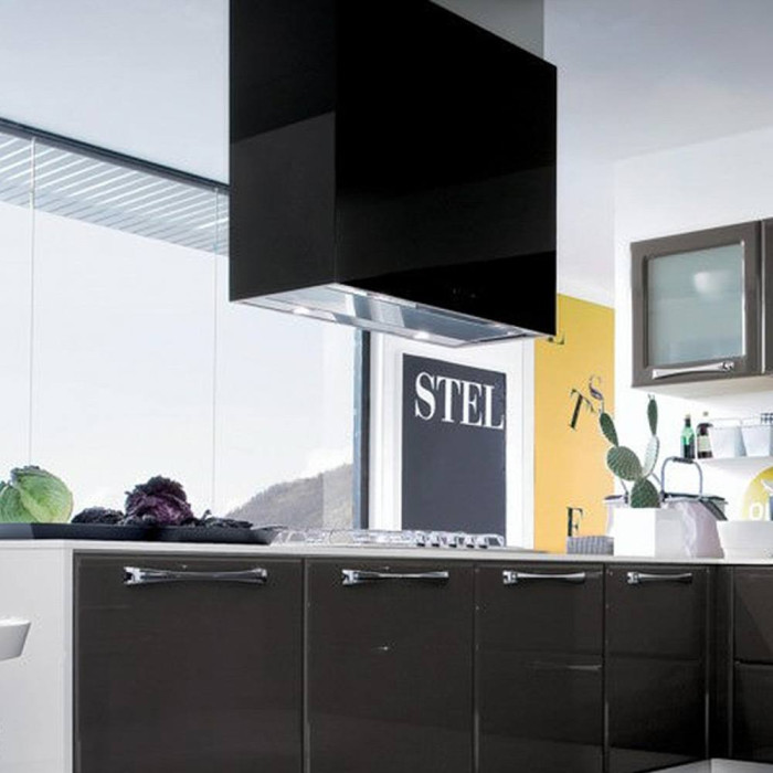 Витяжка Falmec LAGUNA Isola 90 Black Glass (800)