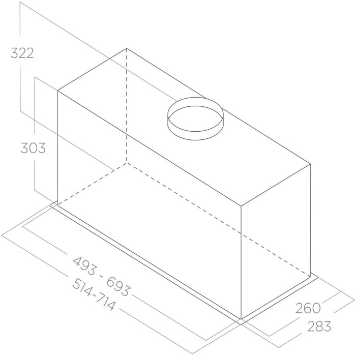 Витяжка Elica LANE SENSOR @ BLMAT/A/52