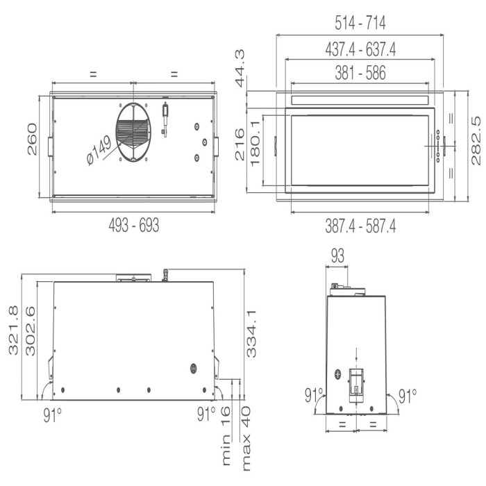Витяжка Elica LANE SENSOR @ IX/A/52