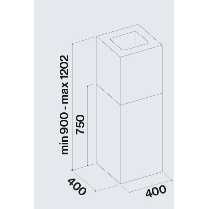 Витяжка Falmec MIRA Plus White Isola 40 (800) CMFI40.E14P2#EUB490F