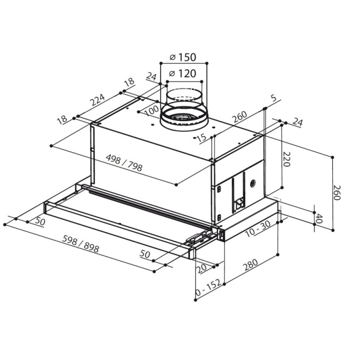 Витяжка Faber Maxima Ng Ev8 Led Am A60