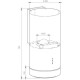 Витяжка Interline TUBE S BL A/60/T